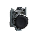Schneider Electric XB4BA21 push button, metal, black, Ø22, 1 NO, flush mount, spring return