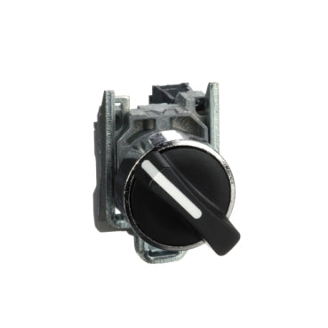 شنايدر إلكتريك Schneider XB4BD21 مفتاح سيلكتور, معدن body, أسود knob, Ø22, 2-position, maintained, 1NO نقطة مفتوحة