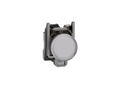 Schneider Electric XB4BVB1 pilot light, metal housing, white Ø22 plain lens with integral LED, 24 V AC/DC