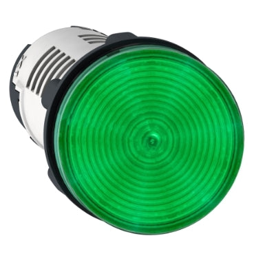 XB7EV03MP monolithic green pilot light, plastic body, Ø22, integral LED, 230-240 V AC