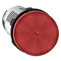 XB7EV04MP monolithic pilot light, red plastic lens, Ø22, integral LED, 230–240 V AC