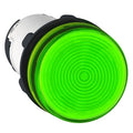 Spark XB7EV63P monolithic green pilot light, 22mm, plain BA9s lens, 250V