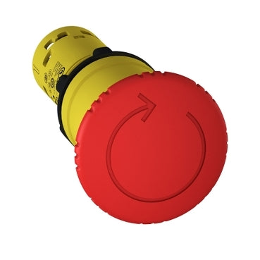Spark XB7NS8442 emergency stop button, red mushroom head Ø40 mm, turn-to-release, 1 NC