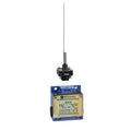 XCKM limit switch with rod actuator on blue base; 2-piece set, 1NC+1NO, snap-action, Telemecanique