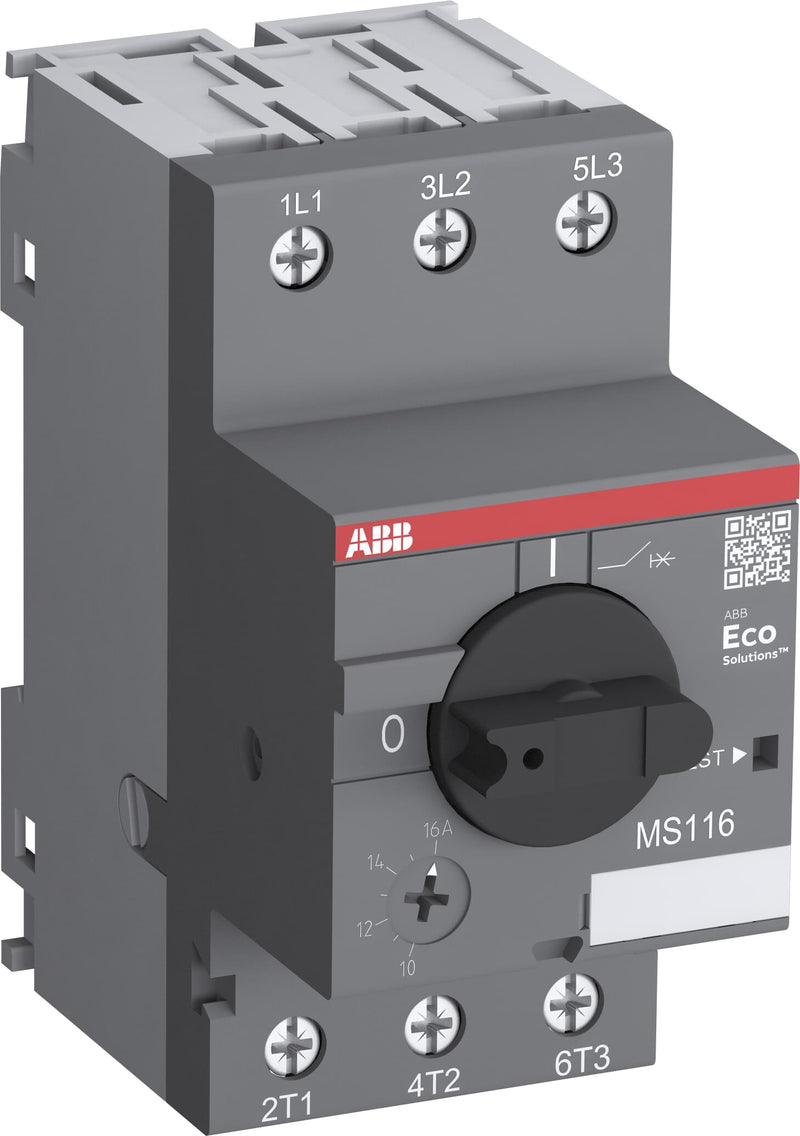 ABB 1SAM250000R1003 MS116-0.4 manual motor starter 0.25-0.40A 3P motor protection circuit breaker