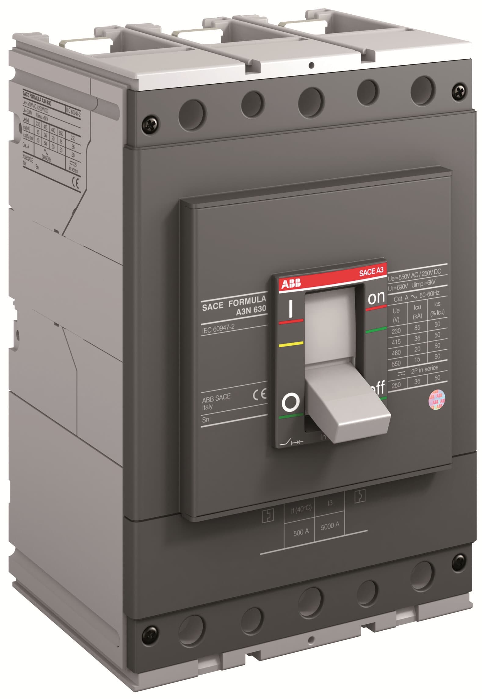 إيه بي بي ABB 1SDA066563R1 | A3S 400 TMF 400-4000 3P 3 قطب F F Formula قواطع MCCB اتوماتيك علبة مصبوبة | 400 أمبير, 3P 3 قطب, S breaking-capacity class (جهد-dependent) - إيه بي بي ABB part number 1SDA066563R1