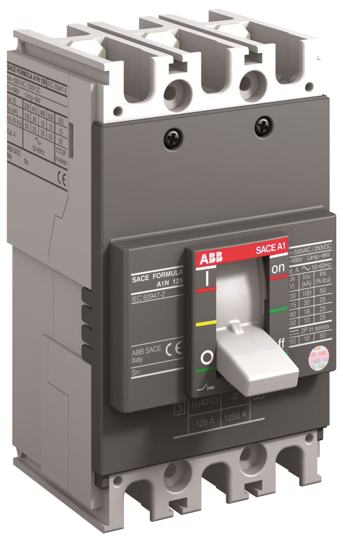 إيه بي بي ABB 1SDA066705R1 | A1B 125 TMF 80-800 3P 3 قطب F F Formula قواطع MCCB اتوماتيك علبة مصبوبة | 80 أمبير, 3P 3 قطب, B breaking-capacity class (جهد-dependent) - إيه بي بي ABB part number 1SDA066705R1