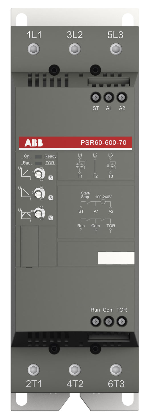 ABB 1SFA896112R7000 PSR60-600-70 PSR soft starter 60A 30 kW 208-600V compact motor starter