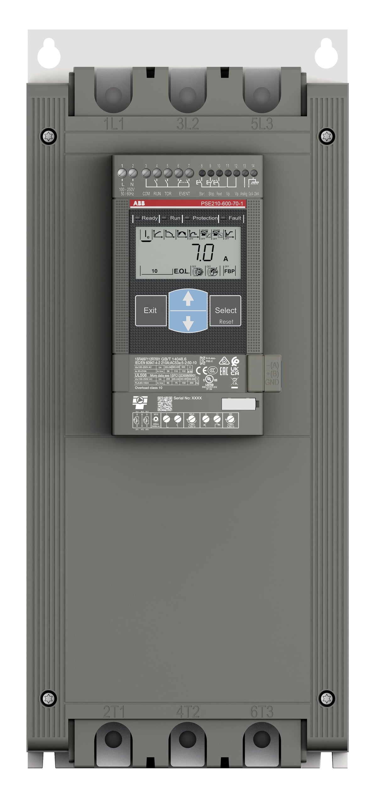 إيه بي بي ABB 1SFA897112R7001 | PSE210-600-70-1 سوفت ستارتر / بادئ تشغيل ناعم | 210 أمبير - إيه بي بي ABB part number 1SFA897112R7001