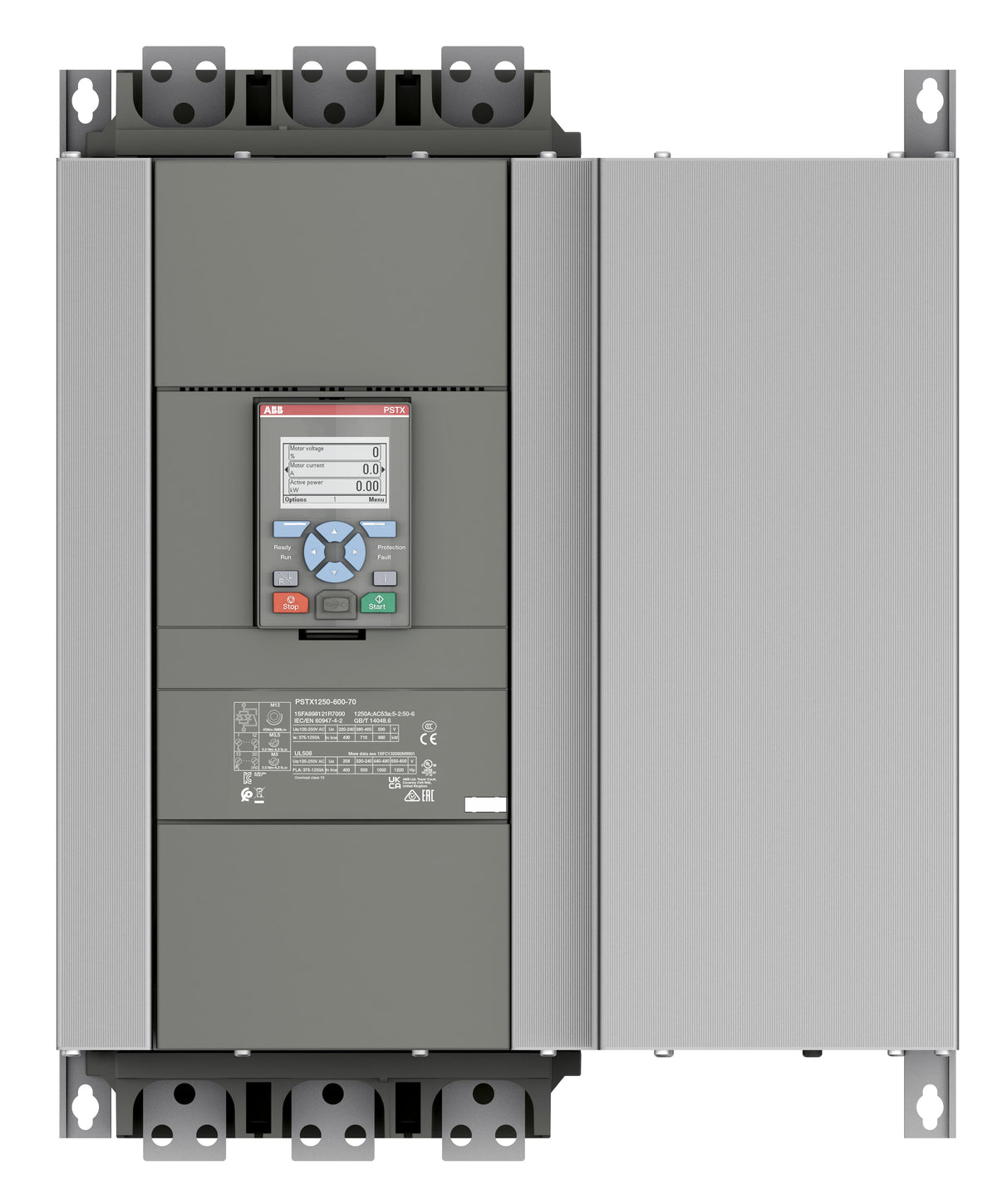ABB 1SFA898121R7000 PSTX1250-600-70 PSTX soft starter 1250A 710 kW 208-600V motor starter