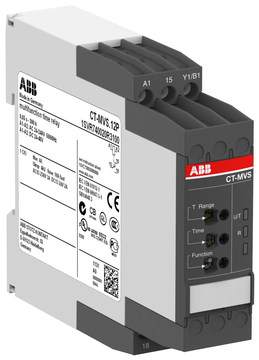إيه بي بي ABB 1SVR730020R3100 | CT-MVS.12S Modular سكة DIN Control Devices - إيه بي بي ABB part number 1SVR730020R3100