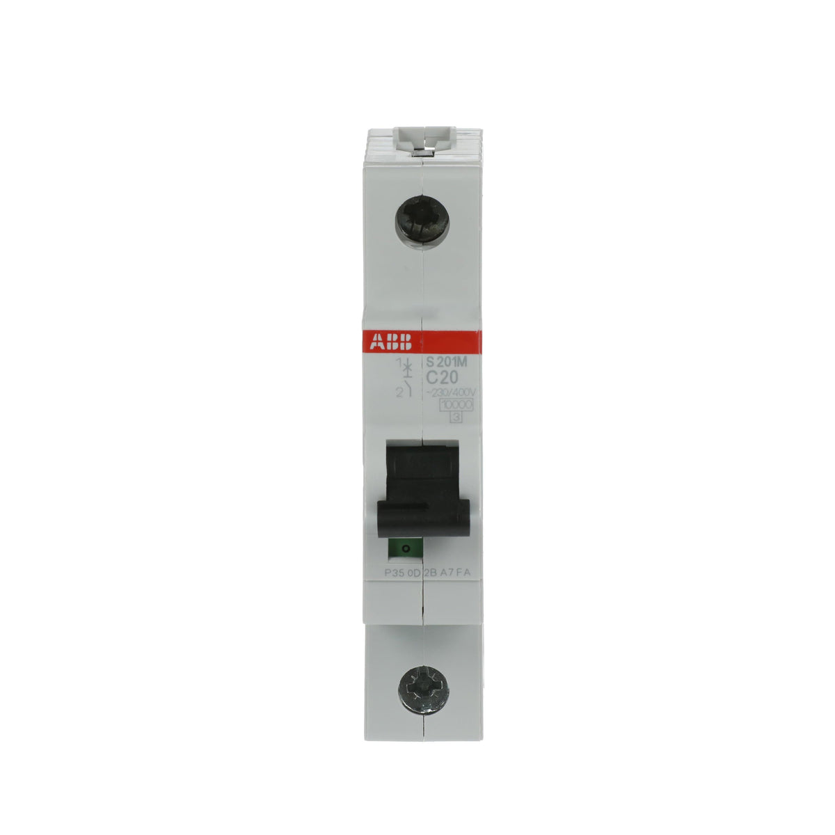 ABB 2CDS271001R0204 | S201M-C20 Miniature Circuit Breakers | 20 A, 1P, 10 kA (inferred from family), C - ABB part number 2CDS271001R0204