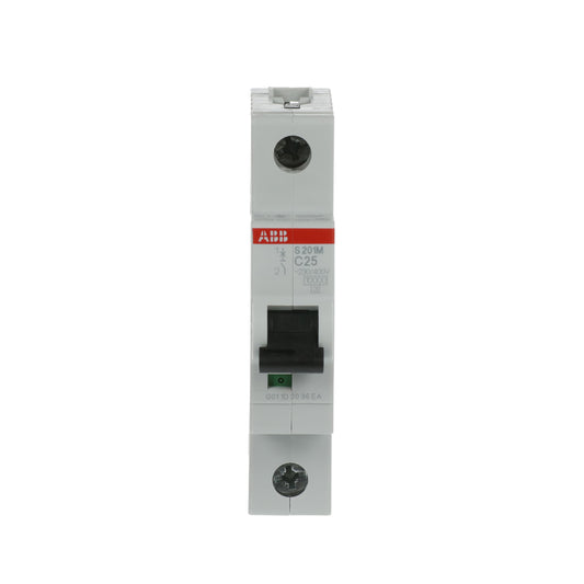 ABB 2CDS271001R0254 | S201M-C25 Miniature Circuit Breakers | 25 A, 1P, 10 kA (inferred from family), C - ABB part number 2CDS271001R0254