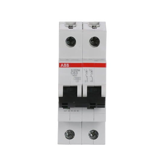 إيه بي بي ABB 2CDS272001R0634 | S202M-C63 قواطع MCB أوتوماتيك | 63 أمبير, 2P 2 قطب, 10kA قدرة قطع (inferred من family), C - إيه بي بي ABB part number 2CDS272001R0634