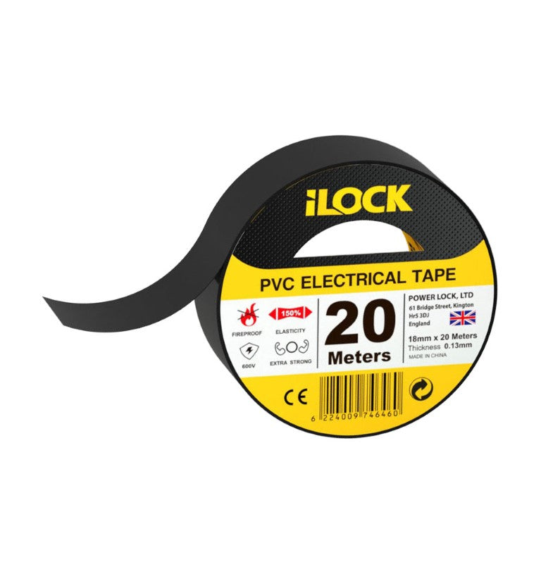 iLock Electrical Tape – 20 Meters | PVC Electrical Insulation Tape - SKU ILOCK-3314