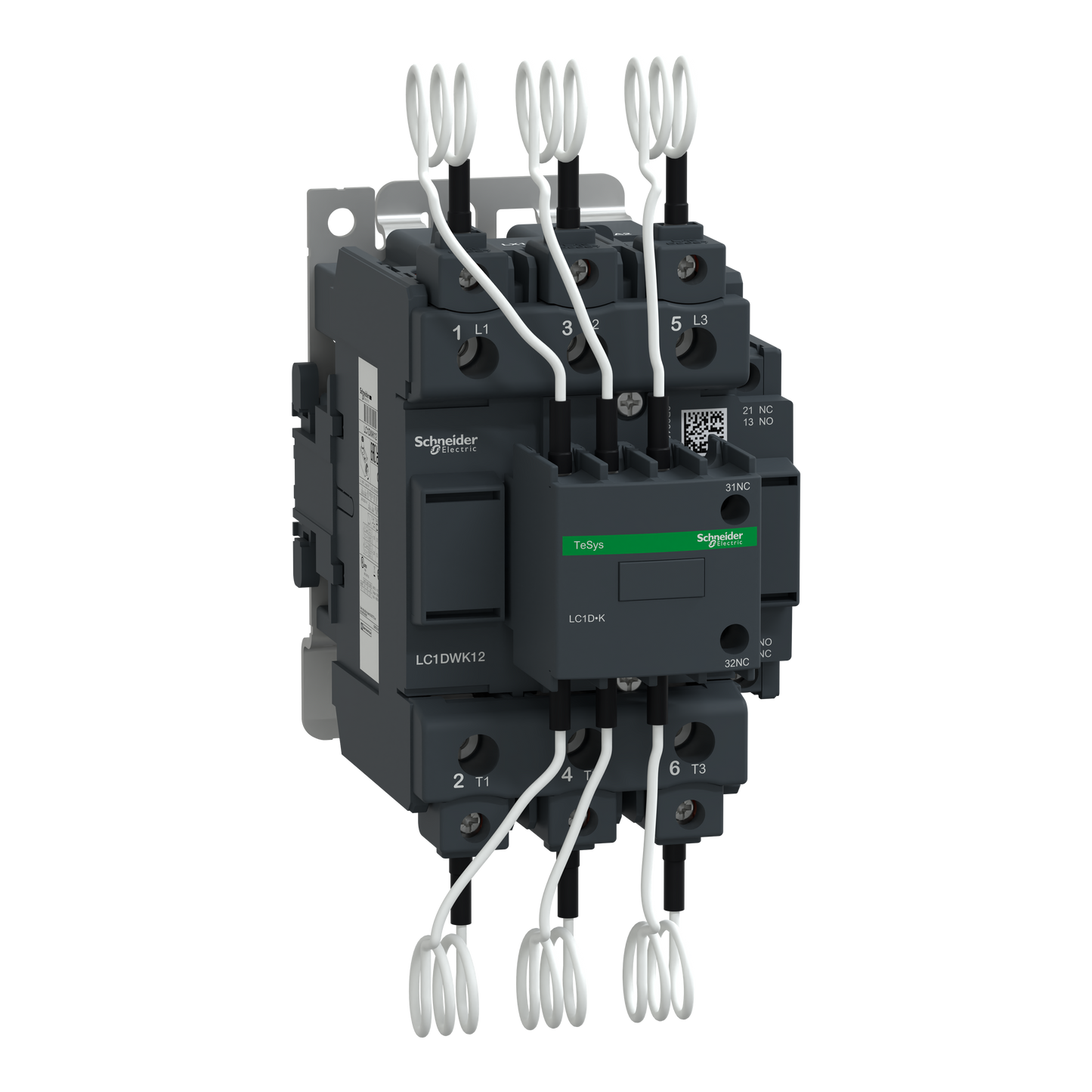 Schneider Electric LC1DWK12M7 TeSys D Capacitor Contactor 63 kVAR 220V AC Coil