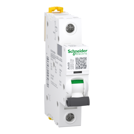 Schneider Electric A9F87132 Acti9 iC60H MCB, 1P, 32A, C Curve, 15kA | Miniature Circuit Breaker