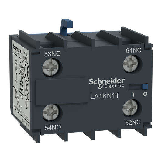 Schneider Electric LA1KN11 Auxiliary contact block, TeSys K, 1NO + 1NC, screw terminals | Default Title | Default Title