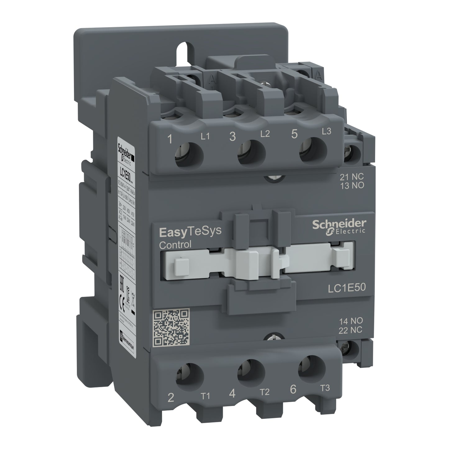 شنايدر إلكتريك Schneider LC1E50M7 Easy TeSys كونتاكتور 50 أمبير 3P 3 قطب 220 فولت AC تيار متردد ملف تشغيل
