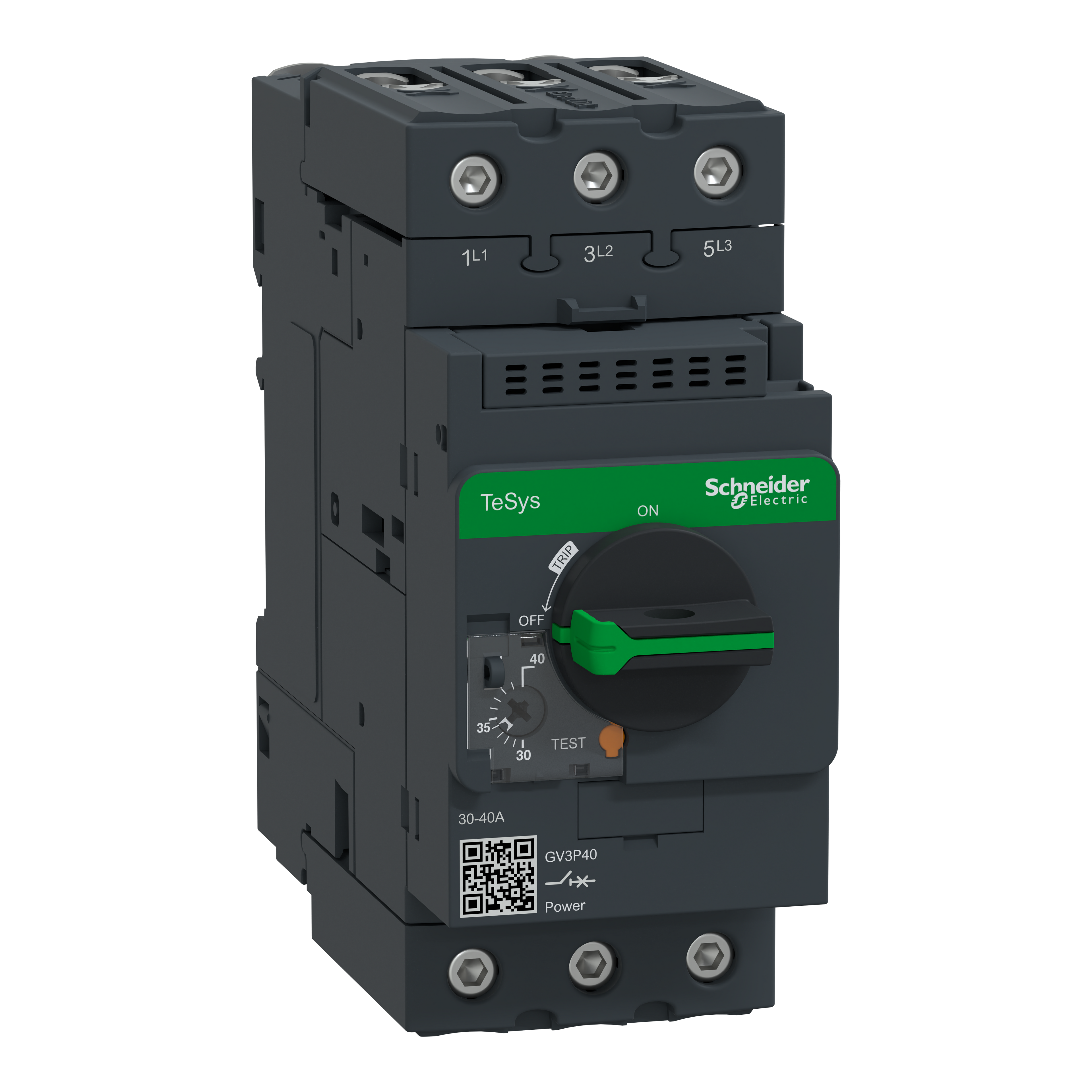Schneider Electric GV3P40 TeSys GV3 Motor Circuit Breaker 3P 30-40A Thermal-Magnetic