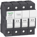 Schneider Electric DF103N Fuse carrier, TeSys DF, 3P+N, 32A, 690VAC, fuse size 10x38mm | Default Title | Default Title