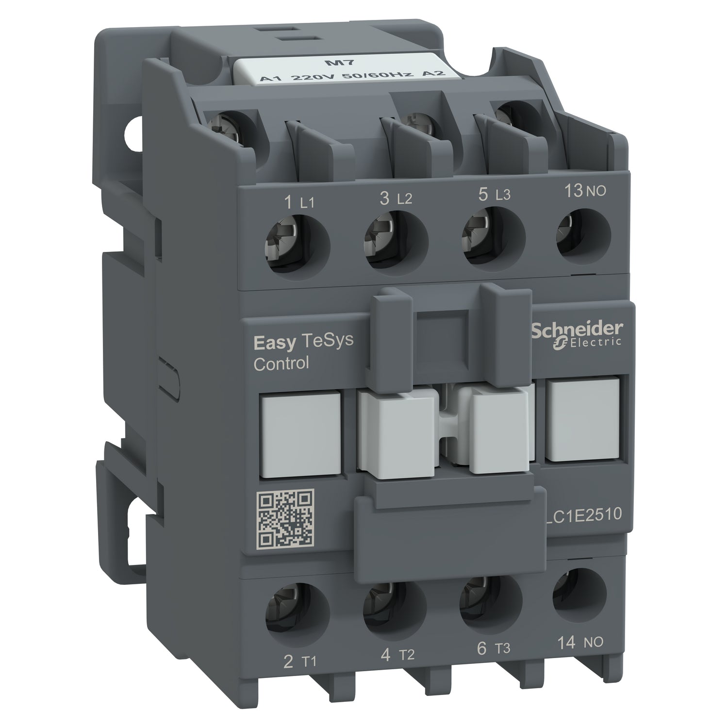 Schneider Electric LC1E2510M7 Easy TeSys Contactor 25A 3P 220V AC Coil