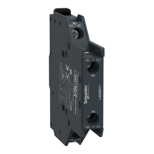 Schneider Electric LAD8N11 TeSys D Auxiliary Contact Block 1NO + 1NC side mounting
