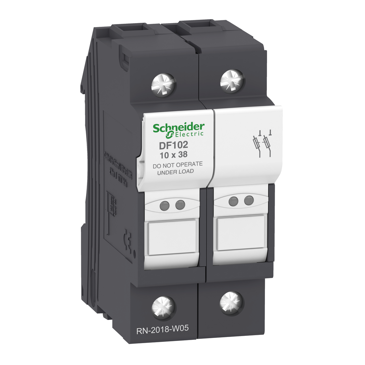 Schneider Electric DF102 Fuse carrier TeSys DF, 2P 32A, fuse size 10x38 mm | Default Title | Default Title