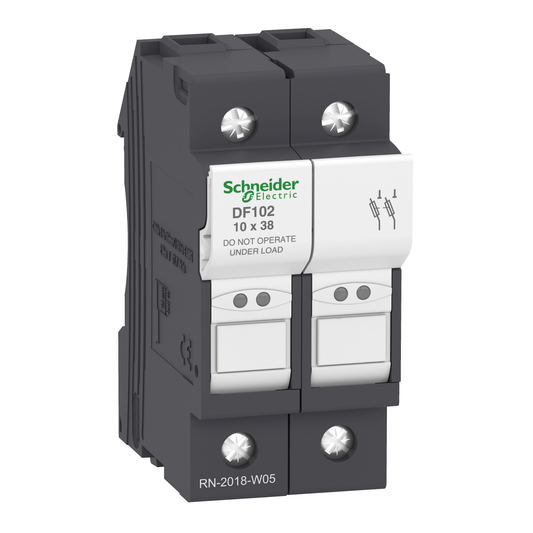 Schneider Electric DF102 Fuse carrier TeSys DF, 2P 32A, fuse size 10x38 mm | Default Title | Default Title