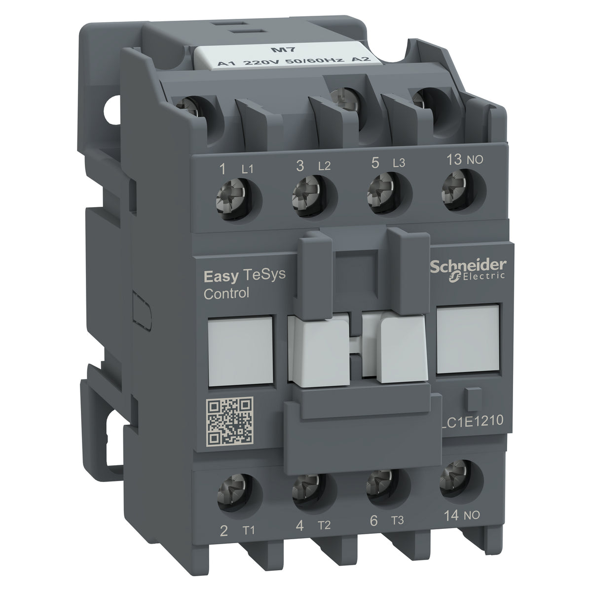Schneider Electric LC1E1210M7 Easy TeSys Contactor 12A 3P 220V AC Coil