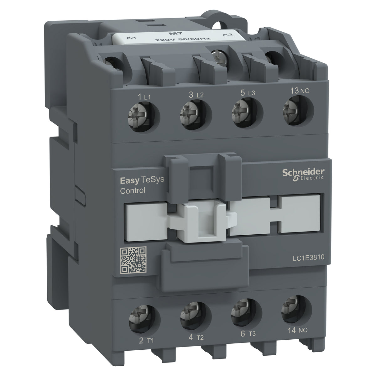 Schneider Electric LC1E3810M7 Easy TeSys Contactor 38A 3P 220V AC Coil