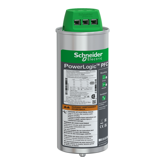 Schneider Electric BLRCH125A150B40 VarPlus Can HDuty Capacitor - 12.5/15 kvar - 400 V - 50/60Hz | Default Title | Default Title