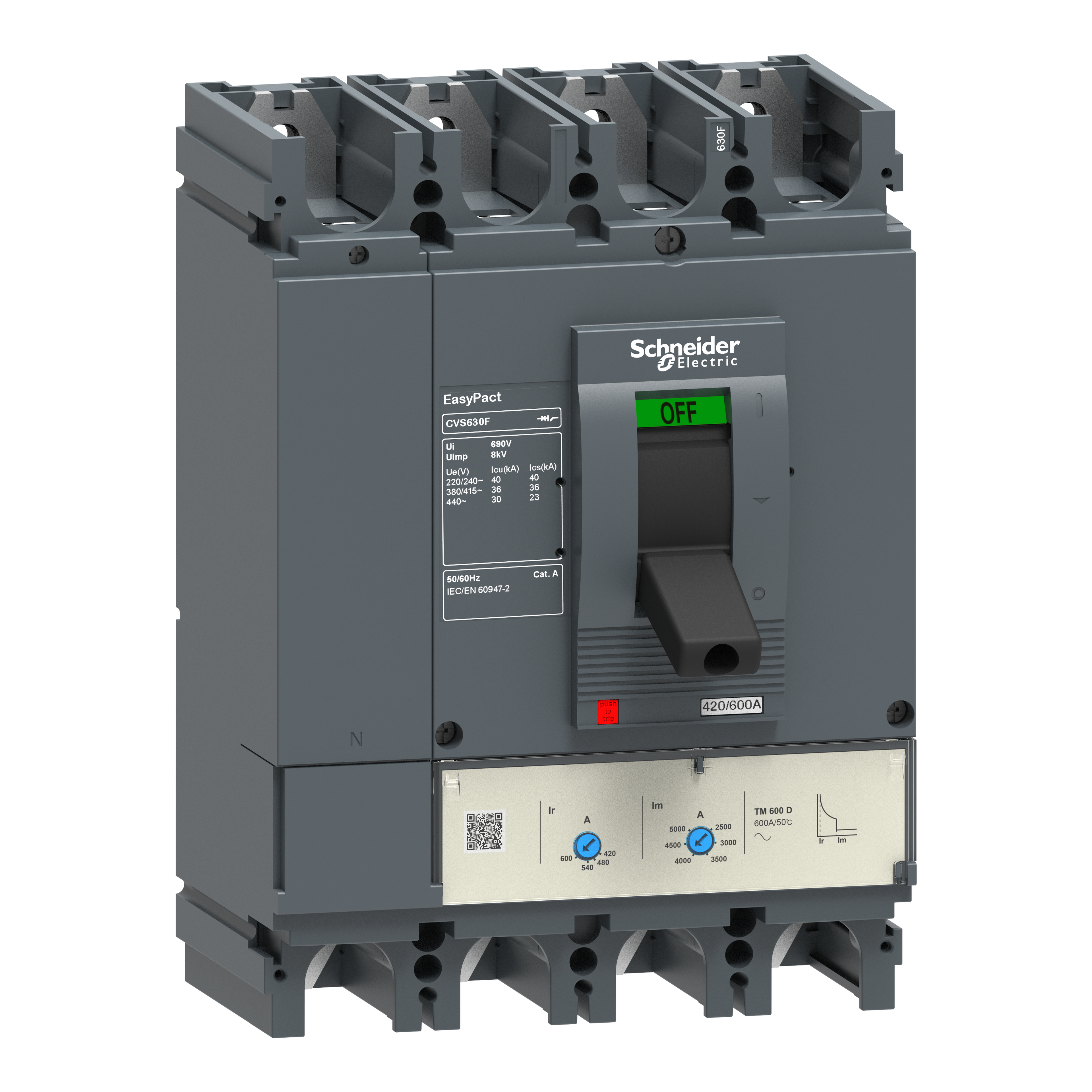 Schneider Electric LV563412 EasyPact CVS MCCB | Molded Case Circuit Breaker - SKU LV563412