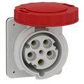 Schneider Electric 81683 PratiKa industrial socket - 63 A - 3P + N + E - 380...415 V AC - IP67 | Default Title | Default Title