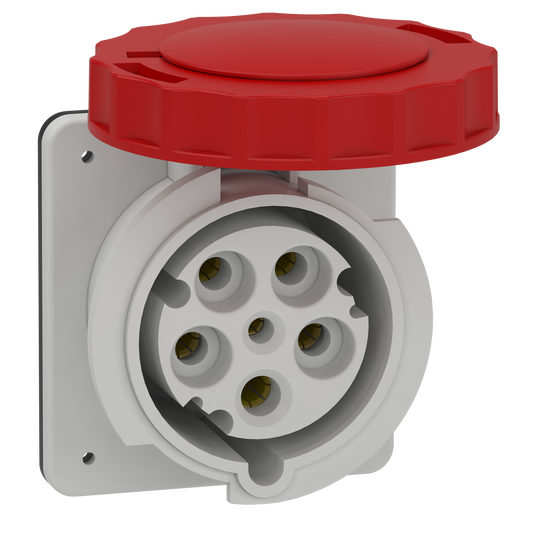 Schneider Electric 81683 PratiKa industrial socket - 63 A - 3P + N + E - 380...415 V AC - IP67 | Default Title | Default Title