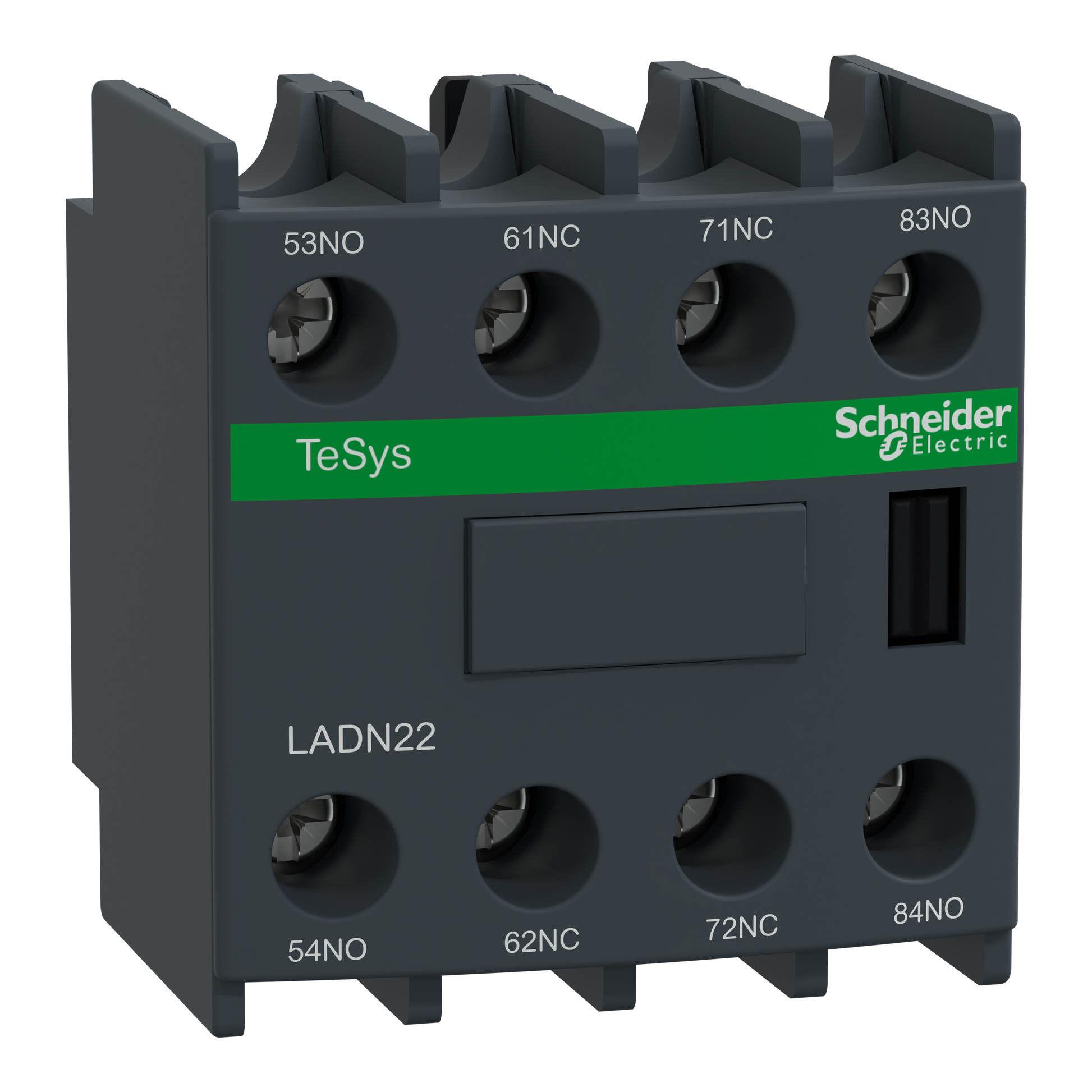 Schneider Electric LADN22 TeSys D Auxiliary Contact Block 2NO + 2NC Front Mount
