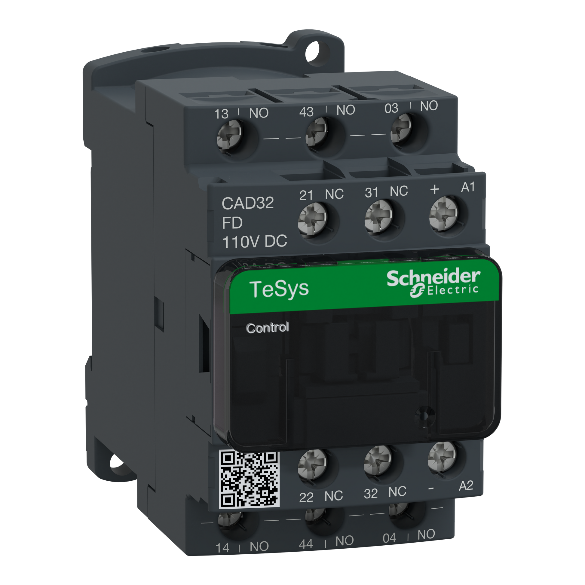 Schneider Electric CAD32FD Control relay, TeSys Deca, 3NO+2NC, 0 to 690V, 110VDC standard coil, screw clamp | Default Title | Default Title
