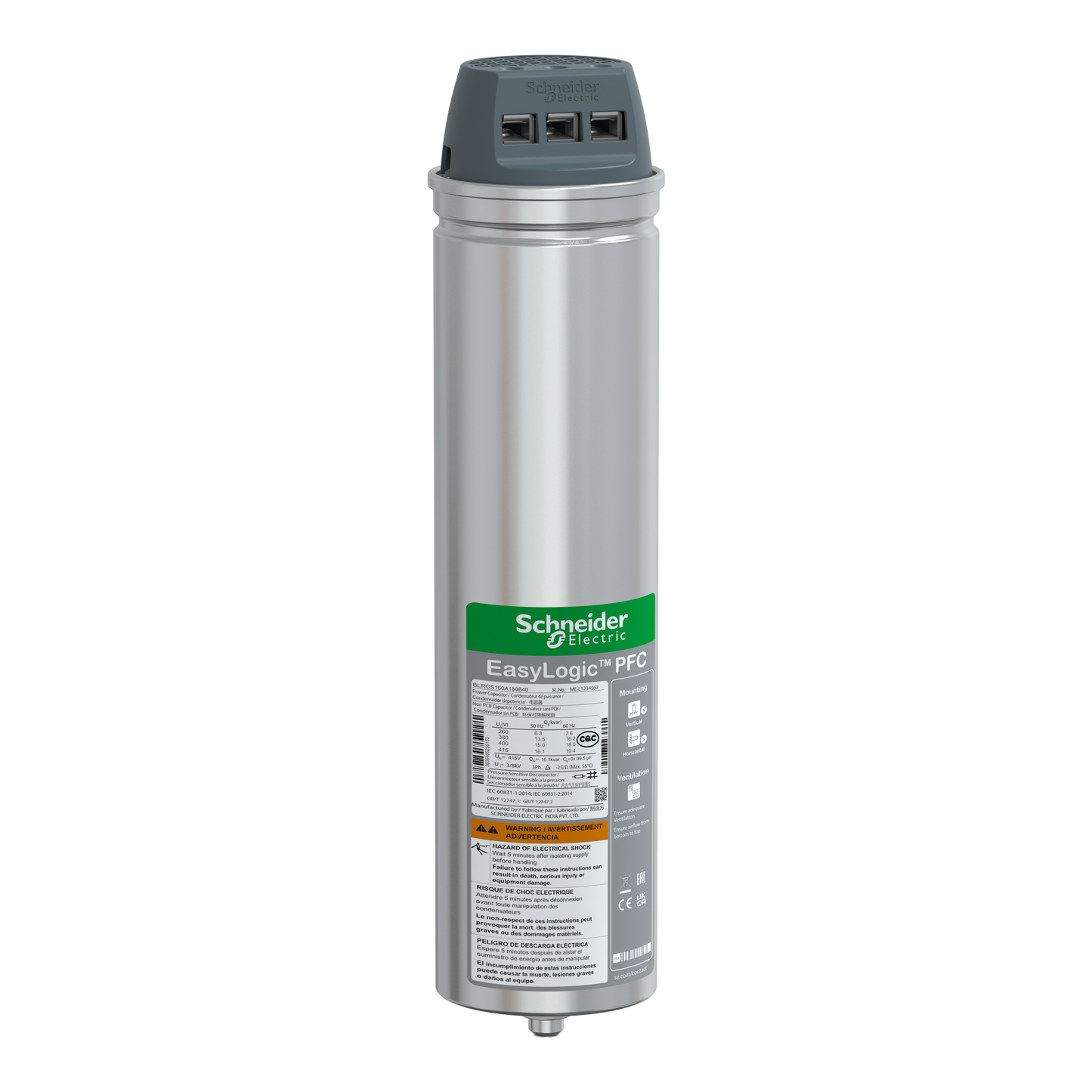 شنايدر إلكتريك Schneider BLRCS150A180B40 تصحيح معامل القدرة Capacitor
