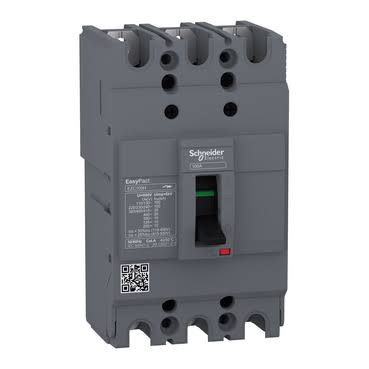 Schneider Electric EZC100H3080 EasyPact EZC MCCB EZC100H 3P 80A 30kA TMD – قاطع MCCB شنايدر EZC100H3080