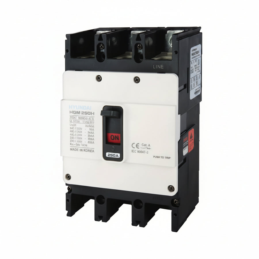 Hyundai HGM MCCB 3P 125–250 A 26 kA | Molded Case Circuit Breaker