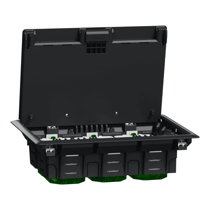 Schneider Electric Unica System+ INS52122 6-module IP24 plastic floor box