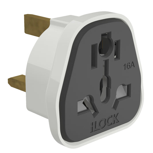 iLock Travel Plug Adapter Gulf Plug – محول فيشة سفر آي لوك