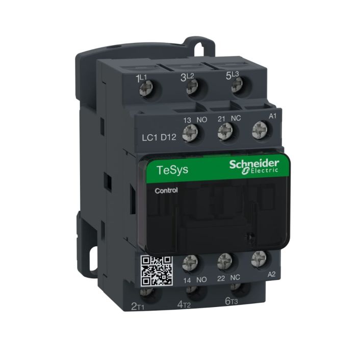 Schneider Electric TeSys D LC1D12 Contactor | LC1D12M7, 3-Pole, 12A AC-3, 220V AC Coil