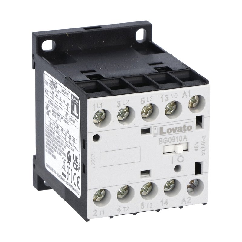 Lovato BF, BG & B 3-Pole Motor Contactors | AC & AC/DC Coil Options | كونتاكتور لوفاتو BF وBG وB ثلاثي الأقطاب | ملفات تحكم مترددة ومتردد أو مستمر