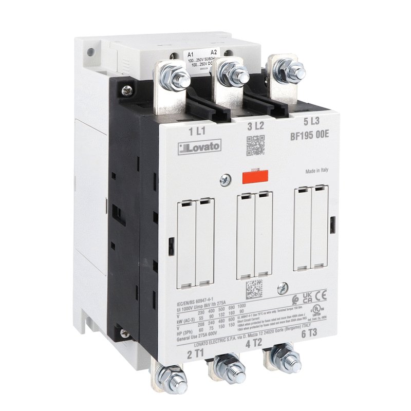 Lovato BF, BG & B 3-Pole Motor Contactors | AC & AC/DC Coil Options | كونتاكتور لوفاتو BF وBG وB ثلاثي الأقطاب | ملفات تحكم مترددة ومتردد أو مستمر