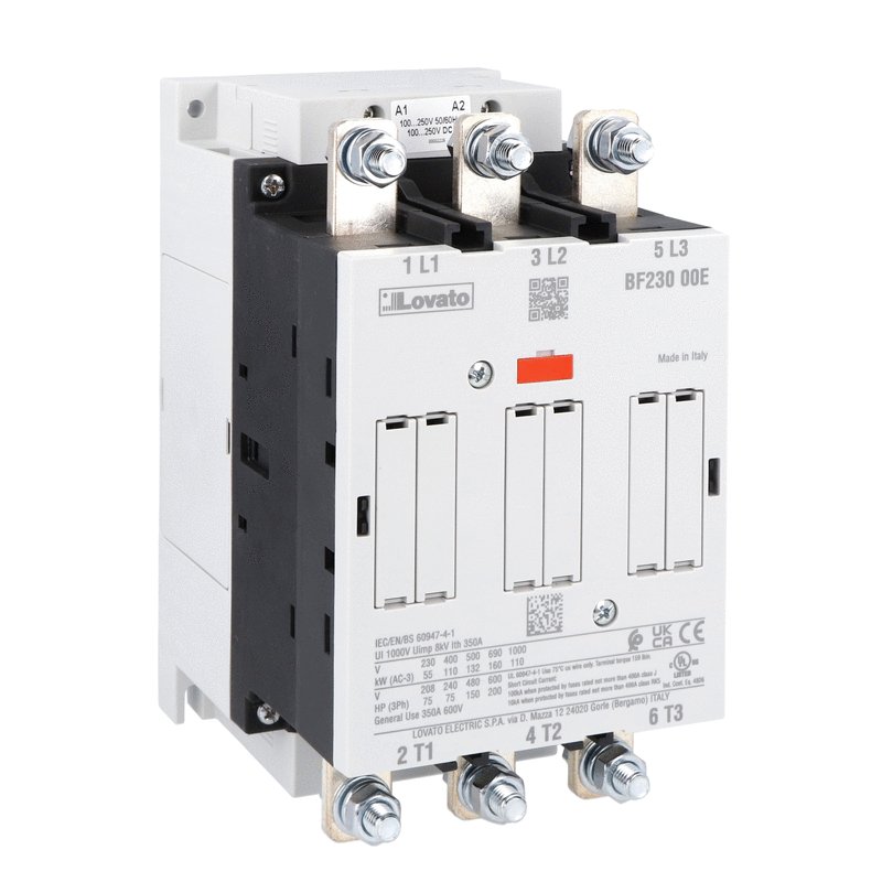 Lovato BF, BG & B 3-Pole Motor Contactors | AC & AC/DC Coil Options | كونتاكتور لوفاتو BF وBG وB ثلاثي الأقطاب | ملفات تحكم مترددة ومتردد أو مستمر