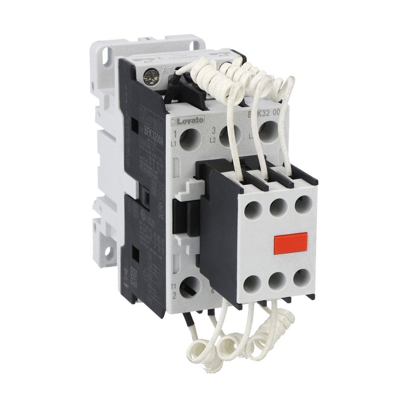 Lovato BFK Capacitor Contactors | 12.5-50 kvar at 400V, 230V AC Coil | كونتاكتور مكثفات لوفاتو BFK | من 12.5 إلى 50 كيلوفار عند 400 فولت