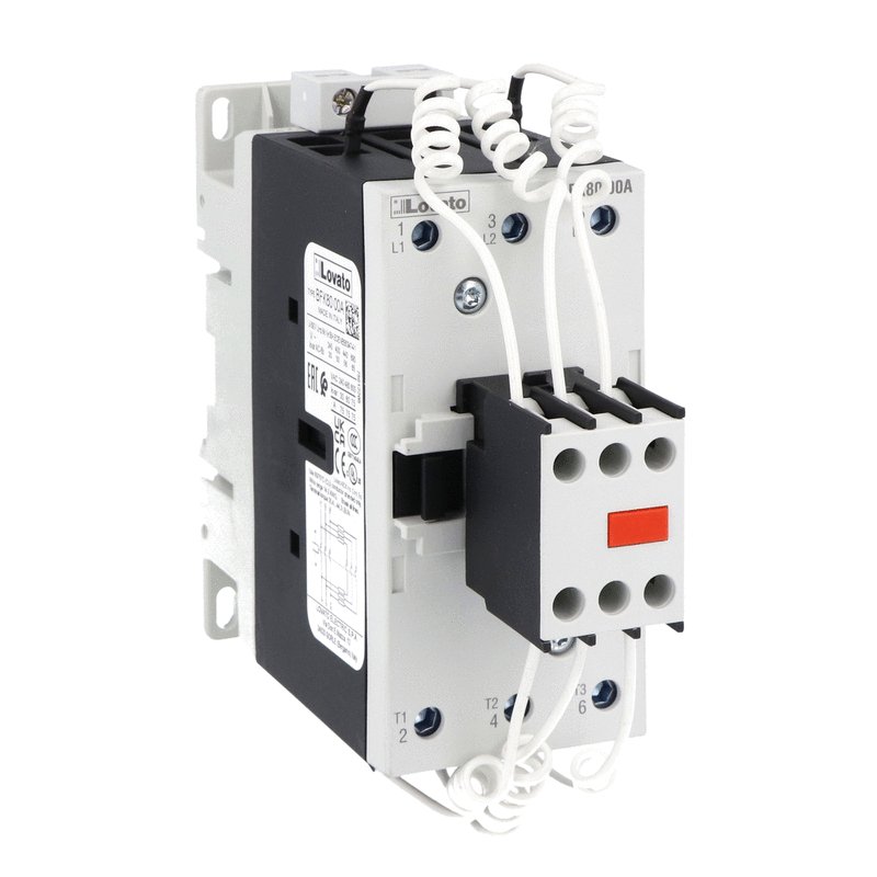 Lovato BFK Capacitor Contactors | 12.5-50 kvar at 400V, 230V AC Coil | كونتاكتور مكثفات لوفاتو BFK | من 12.5 إلى 50 كيلوفار عند 400 فولت
