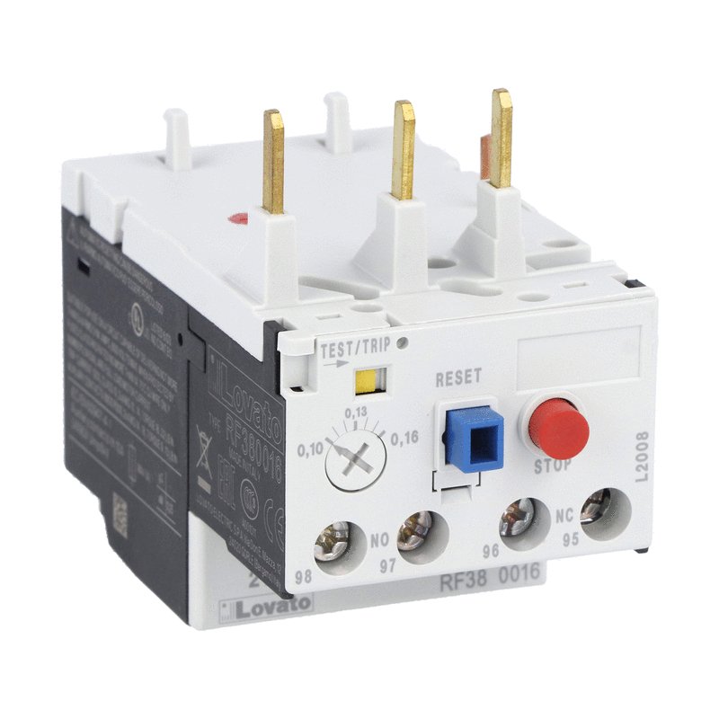 Lovato RF Thermal Overload Relays | Adjustable Motor Protection 0.4-250A | أوفرلود حراري لوفاتو RF لحماية المحركات | تيار قابل للضبط من 0.4 إلى 250 أمبير