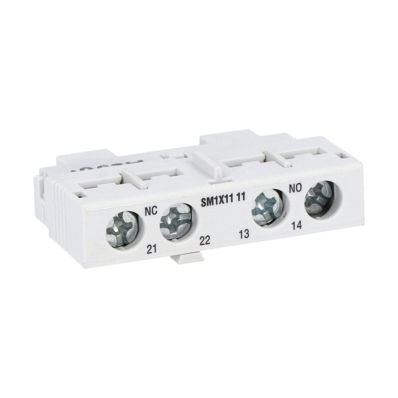 Lovato SM Auxiliary Contacts | 1NO+1NC, Front & Side MPCB Accessories | نقاط مساعدة لوفاتو SM لقاطع حماية المحرك | 1NO+1NC أمامي وجانبي